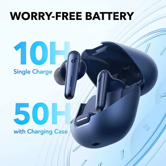 Bluetooth håndfri Anker SoundCore Liberty 4 NC, TWS, ANC, MultiPoint, Blå A3947G31