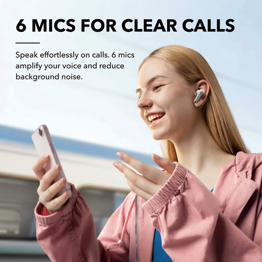 Bluetooth håndfri Anker SoundCore Liberty 4 NC, TWS, ANC, MultiPoint, hvit A3947G21