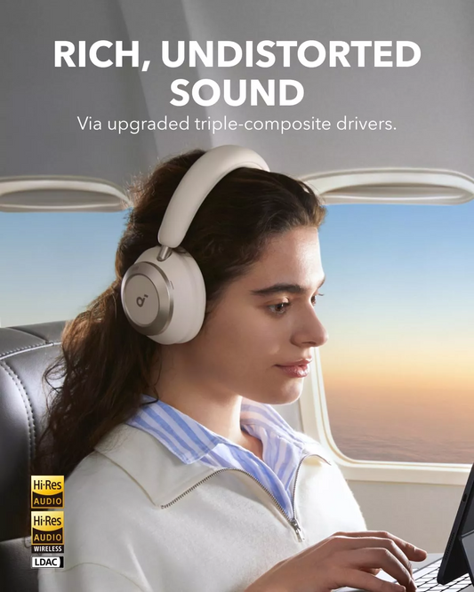 Handsfree Bluetooth Anker SoundCore Space One Pro, A2DP, ANC, Hvit A3062G21