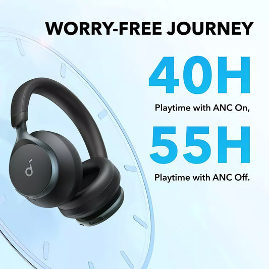 Håndfri Bluetooth Anker SoundCore Space On, Multipoint, A2DP, ANC, Svart A3035G11