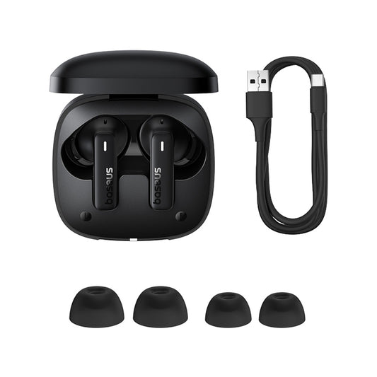 Handsfree Bluetooth Baseus Bowie E19, TWS, Svart A00069600113-00