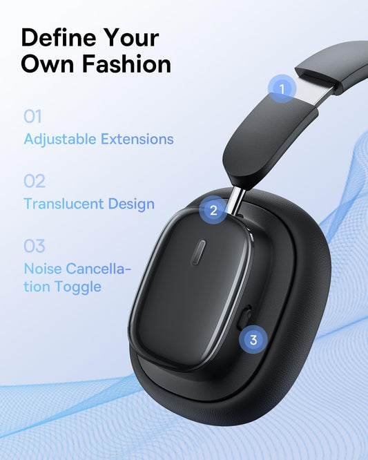 Handsfree Bluetooth Baseus H1i, A2DP, ANC, Svart A00050402113-00