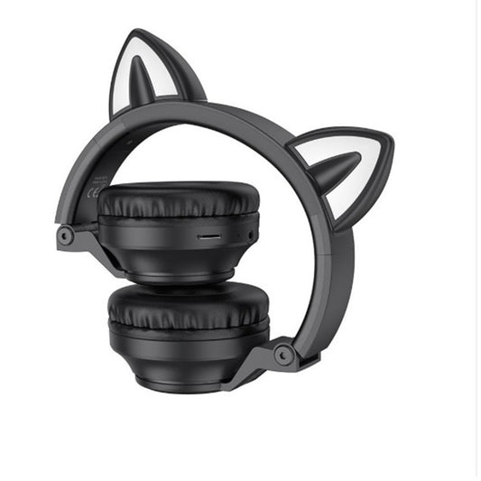 Handsfree Bluetooth Borofone BO18 Cat Ear, A2DP, Svart