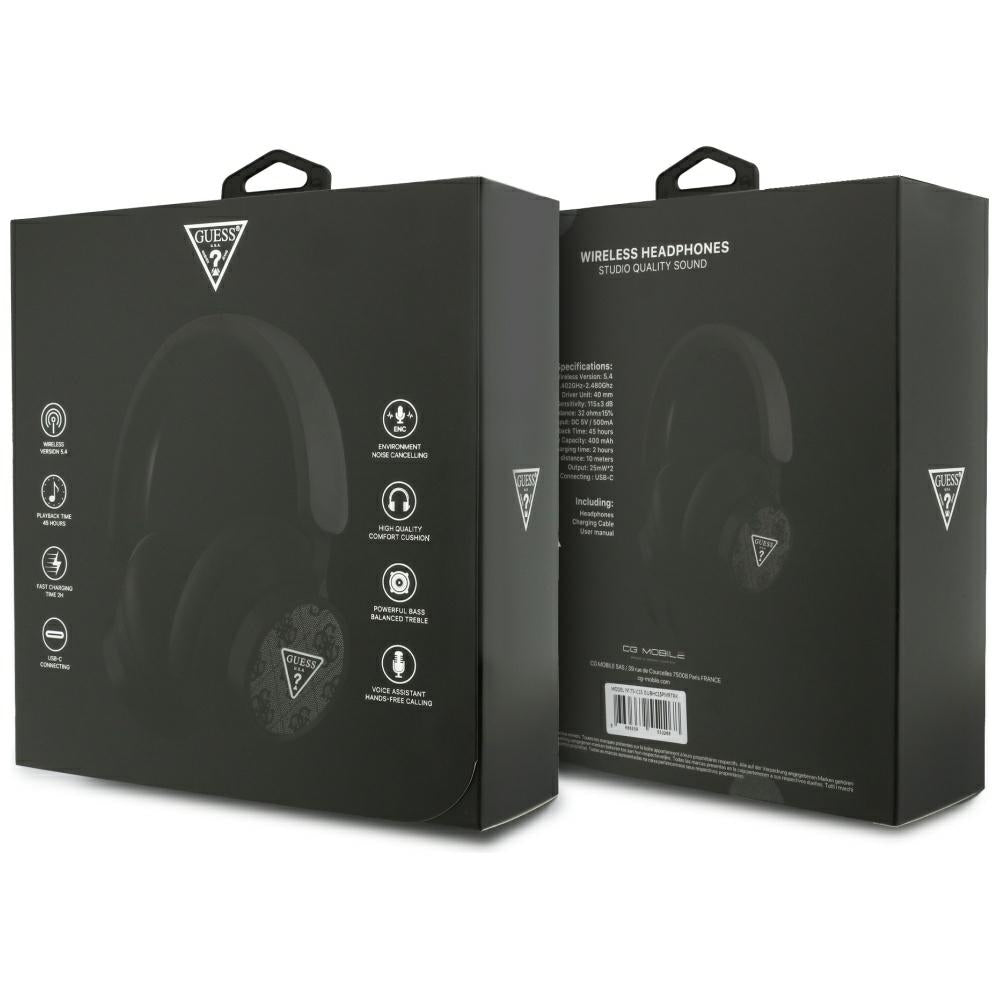 Handsfree Bluetooth Guess 4G Triangle Logo, A2DP, Svart