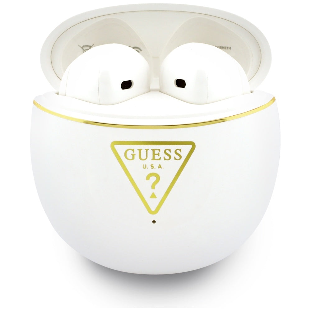 Handsfree Bluetooth Guess Script Print, TWS, Hvit