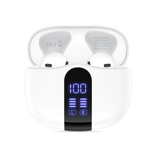 Handsfree Bluetooth Tech-Protect Ultraboost Core G2, TWS, Hvit