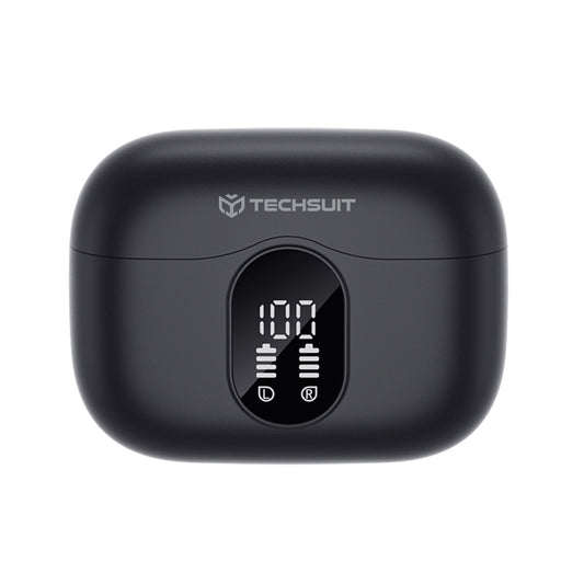 Handsfree Bluetooth Techsuit CW3 WaveBeat 100, TWS, ANC, Svart