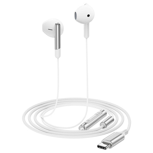 Handsfree USB-C Acefast L3, 1.2m, Hvit