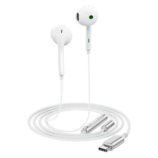 Handsfree USB-C Acefast L7, Hvit