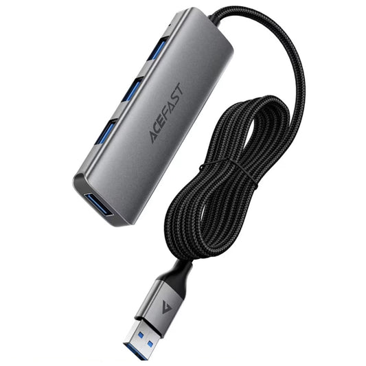 USB-hub Acefast J17, 4-i-1, Grå