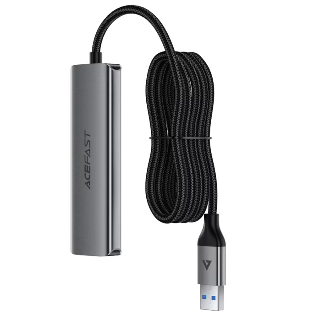 USB-hub Acefast J17, 4-i-1, Grå