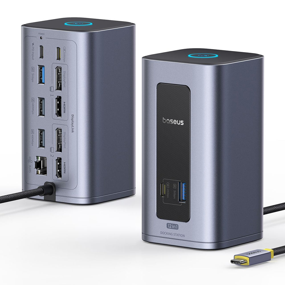 Multifunksjonell Hub Baseus Nomos NU1 Air Spacemate, 12in1, Grå B0114400