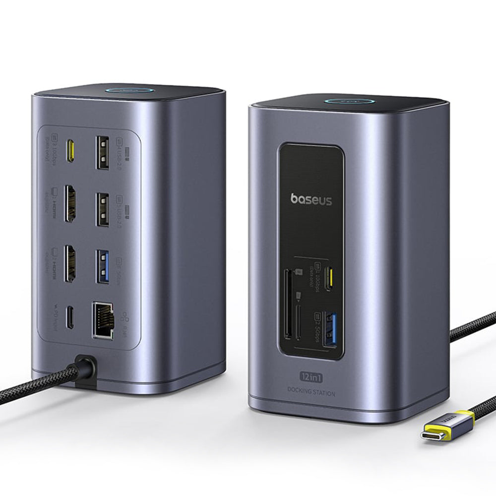 Multifunksjonell Hub Baseus Nomos NU1 Air Spacemate, 12in1, Grå B00061800123-00