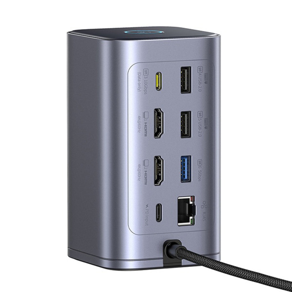Multifunksjonell Hub Baseus Nomos NU1 Air Spacemate, 12in1, Grå B00061800123-00