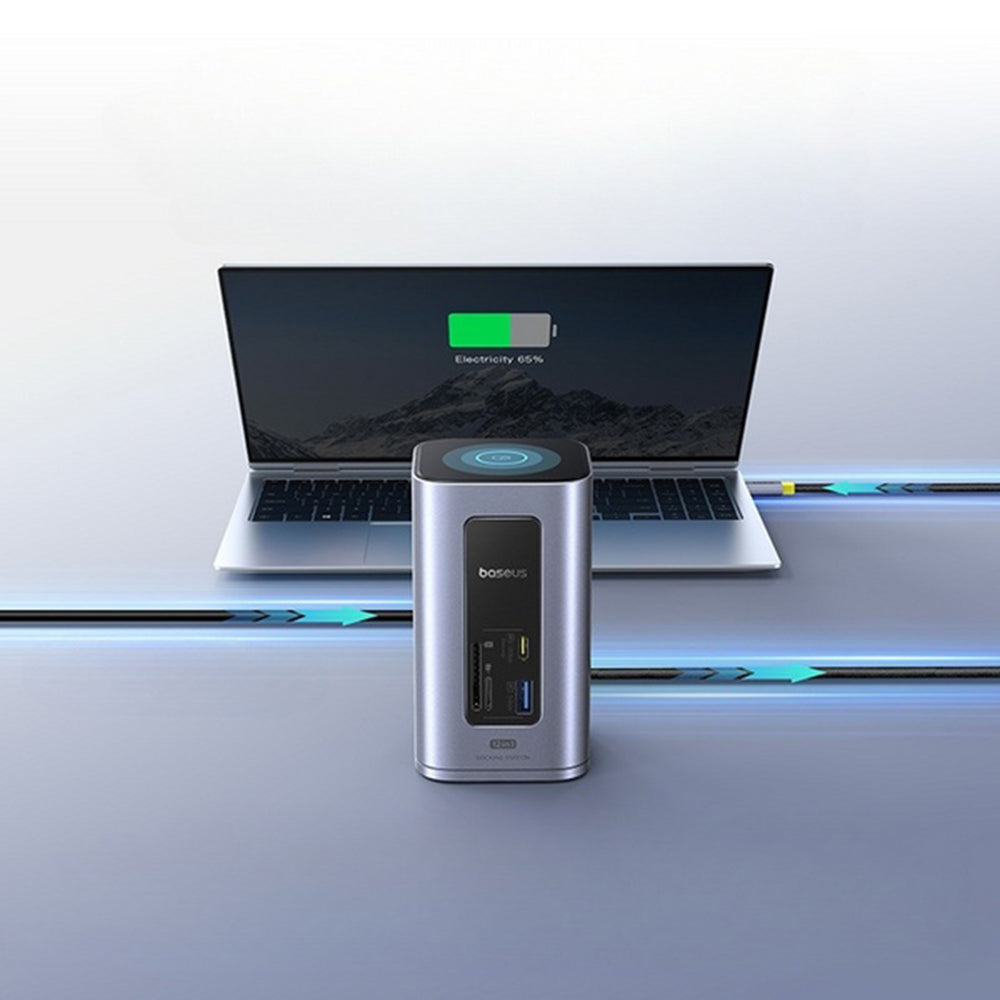 Multifunksjonell Hub Baseus Nomos NU1 Air Spacemate, 12in1, Grå B00061800123-00