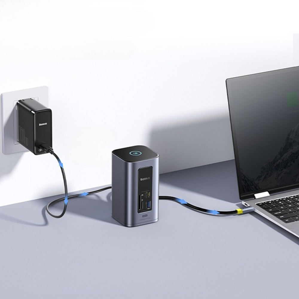 Multifunksjonell Hub Baseus Nomos NU1 Air Spacemate, 12in1, Grå B00061800123-00