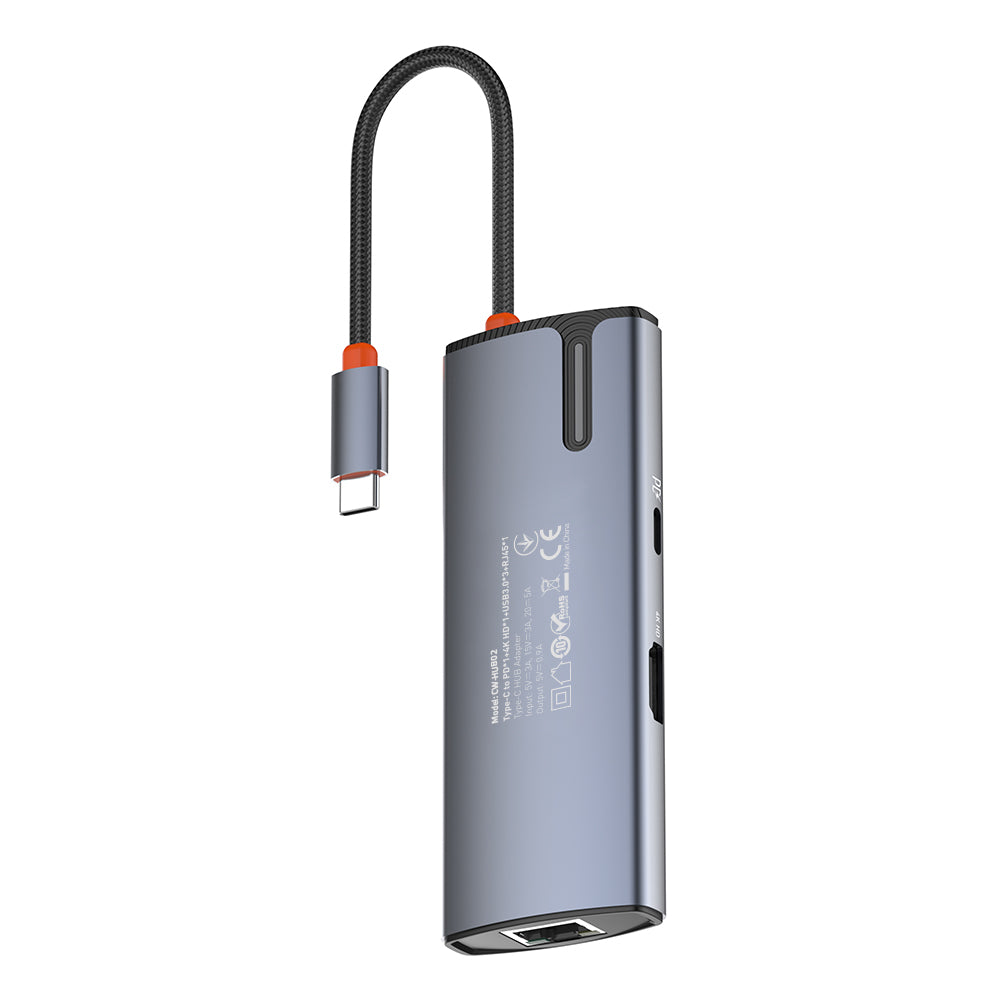 Hub USB-C ColorWay CW-HUB02, 6in1, Sølv
