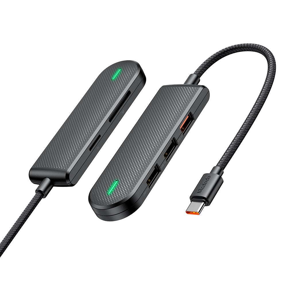 Hub USB-C McDodo HU-1430 Star, 5in1, Svart
