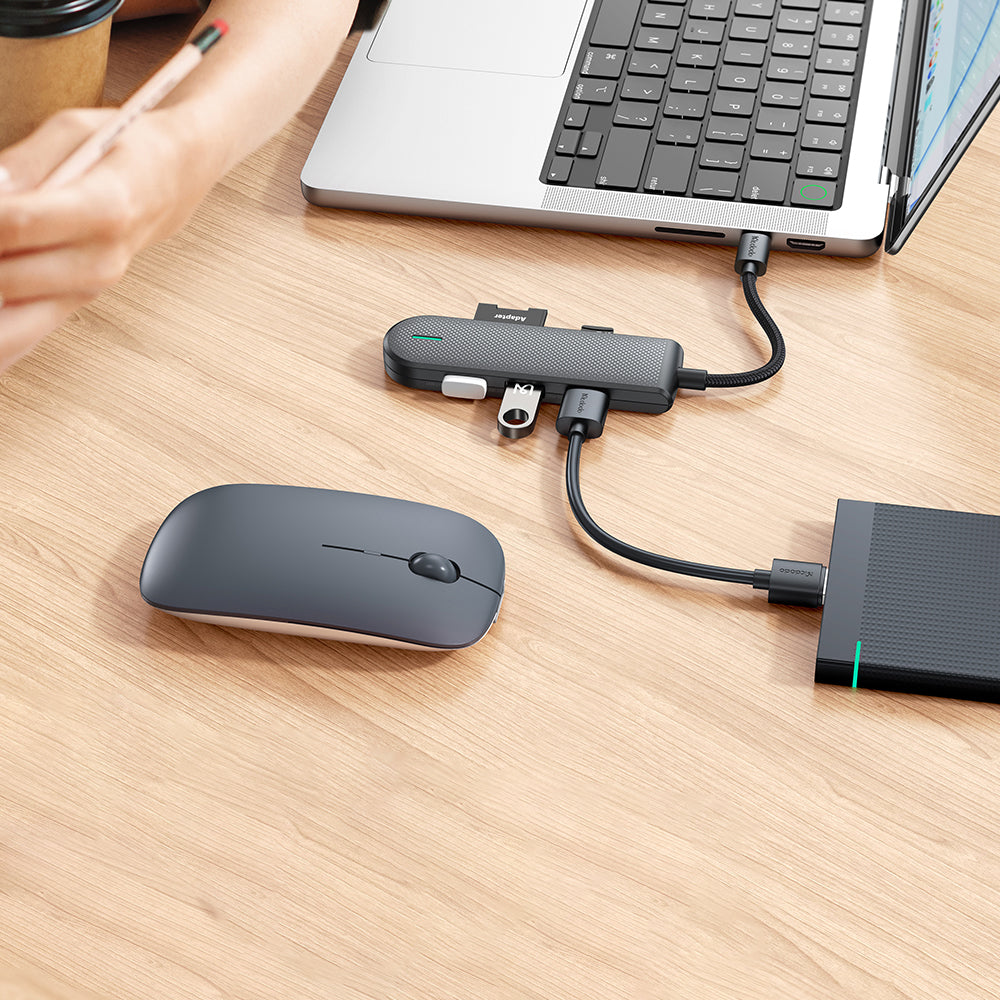 Hub USB-C McDodo HU-1430 Star, 5in1, Svart