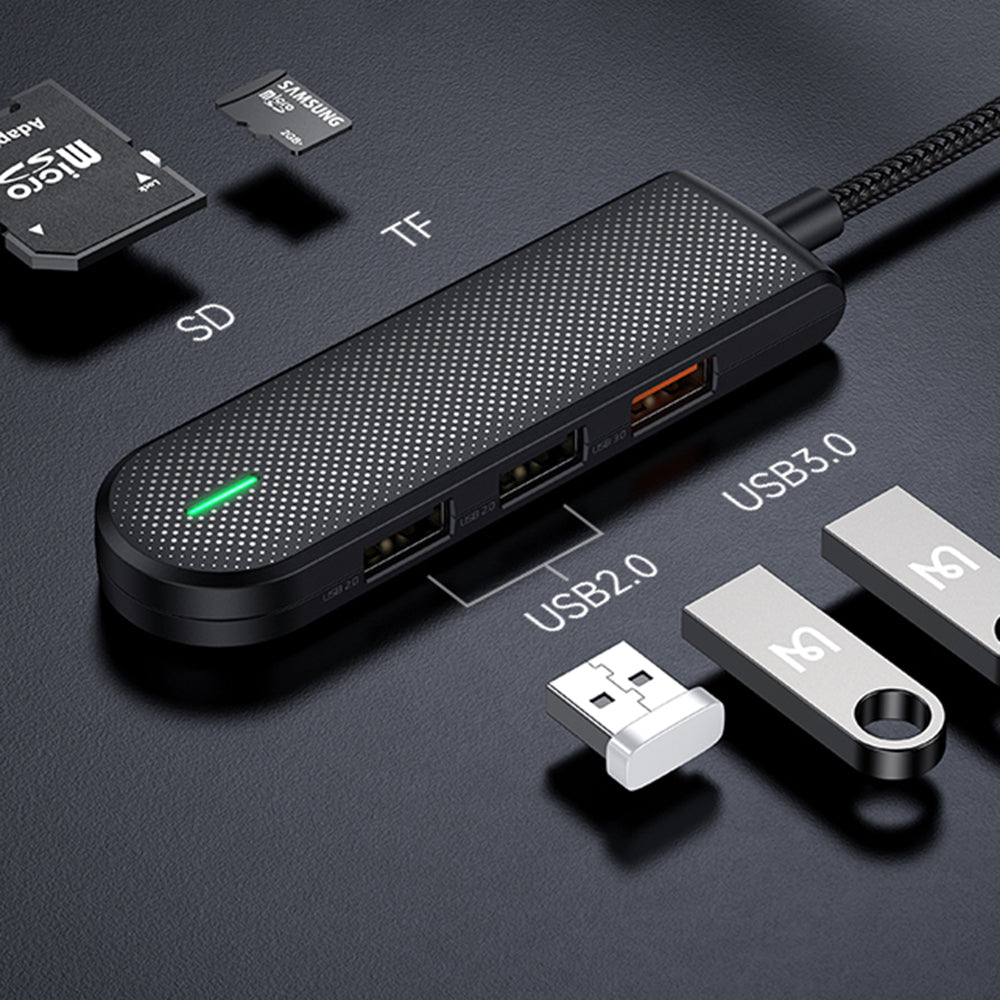 Hub USB-C McDodo HU-1430 Star, 5in1, Svart