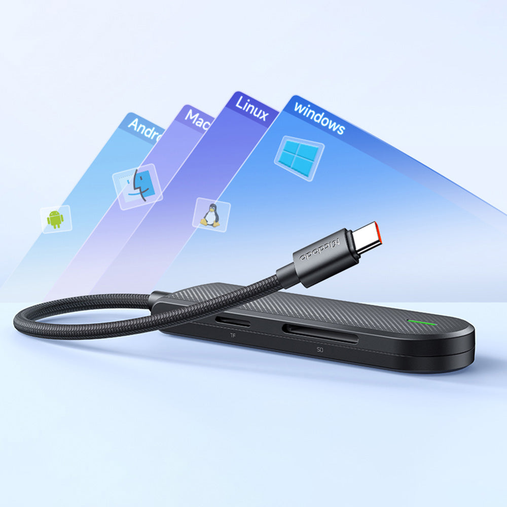 Hub USB-C McDodo HU-1430 Star, 5in1, Svart