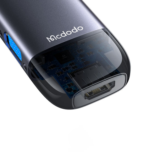 Hub USB-C McDodo HU-7420, 10i1, Grå