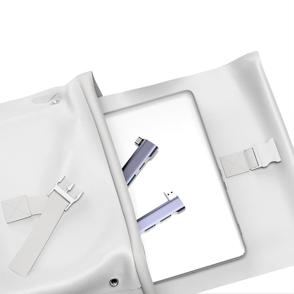 Hub USB Techsuit H14 ZenithDock, 4in1, Grå