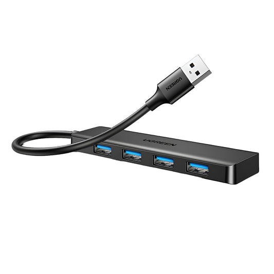 Hub USB UGREEN CM219 (25851), 4 x USB-A 3.0, Svart