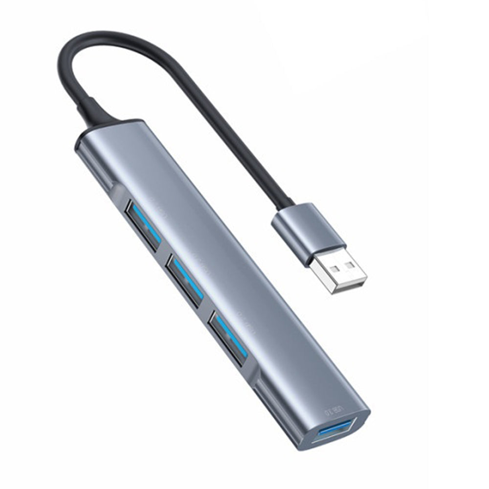 USB-hub Yesido HB18, 4i1, Grå