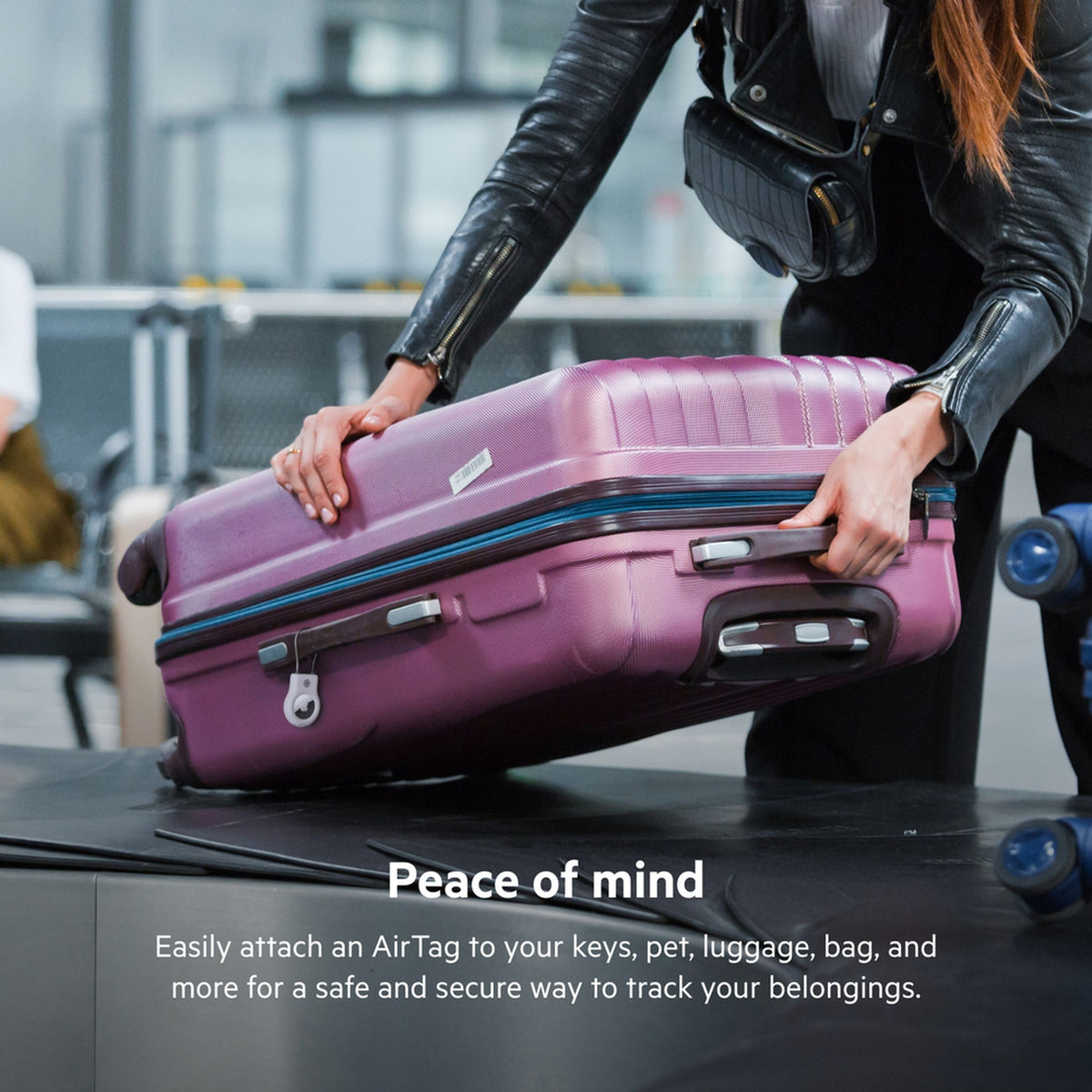 Belkin Wire Cable-etui for Apple AirTag, hvit MSC009btWH