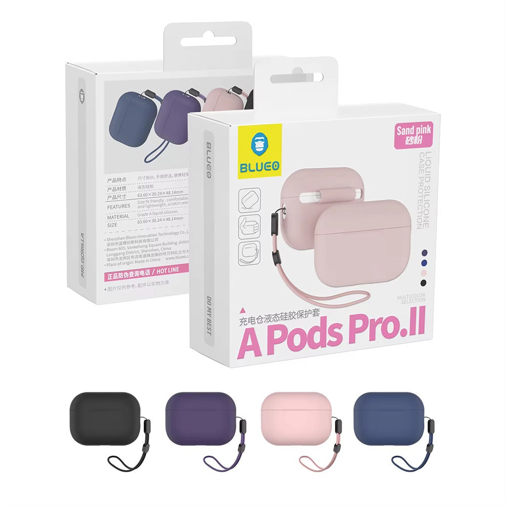 Blueo Liquid-etui for Apple AirPods Pro 2, Rosa