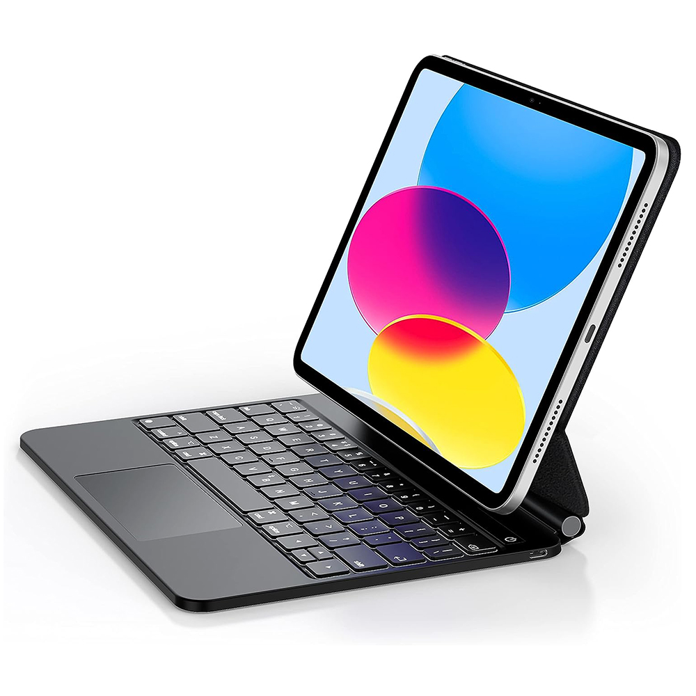 Tastaturdeksel for Apple iPad (2025) / (2022), ESR, Rebound, Svart, Reseglet