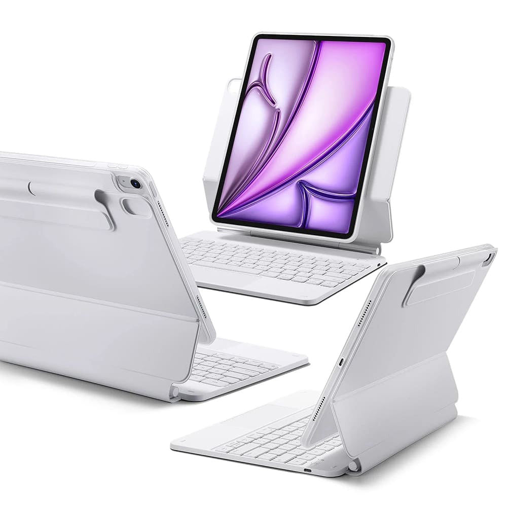 Tastaturdeksel for Apple iPad (2025) / (2022), ESR, Rebound, Hvit