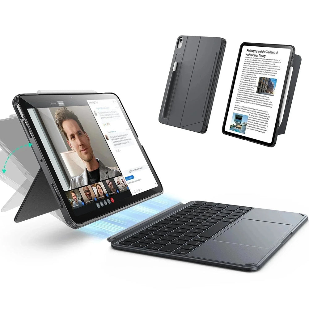 Tastaturetui for Apple iPad Air 13 (2025) / Air 13 (2024), ESR, Shift, Grå