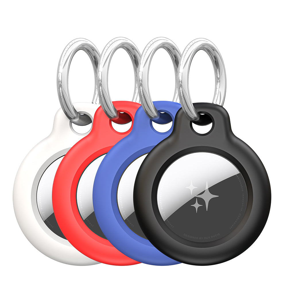 DUX DUCIS Secure deksel for Apple AirTag, Sett med 4 stykker, Forskjellige farger