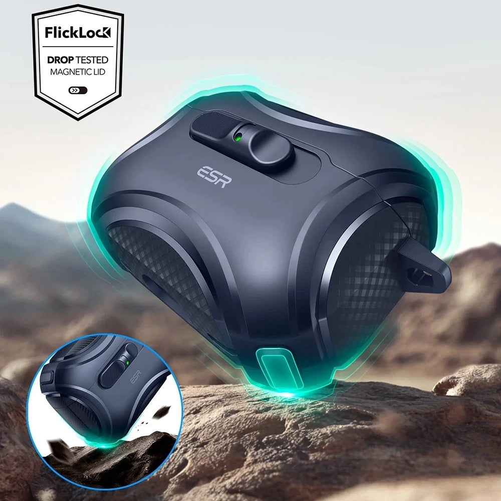 ESR Cyber FlickLock-deksel for Apple AirPods Pro 3, Blå