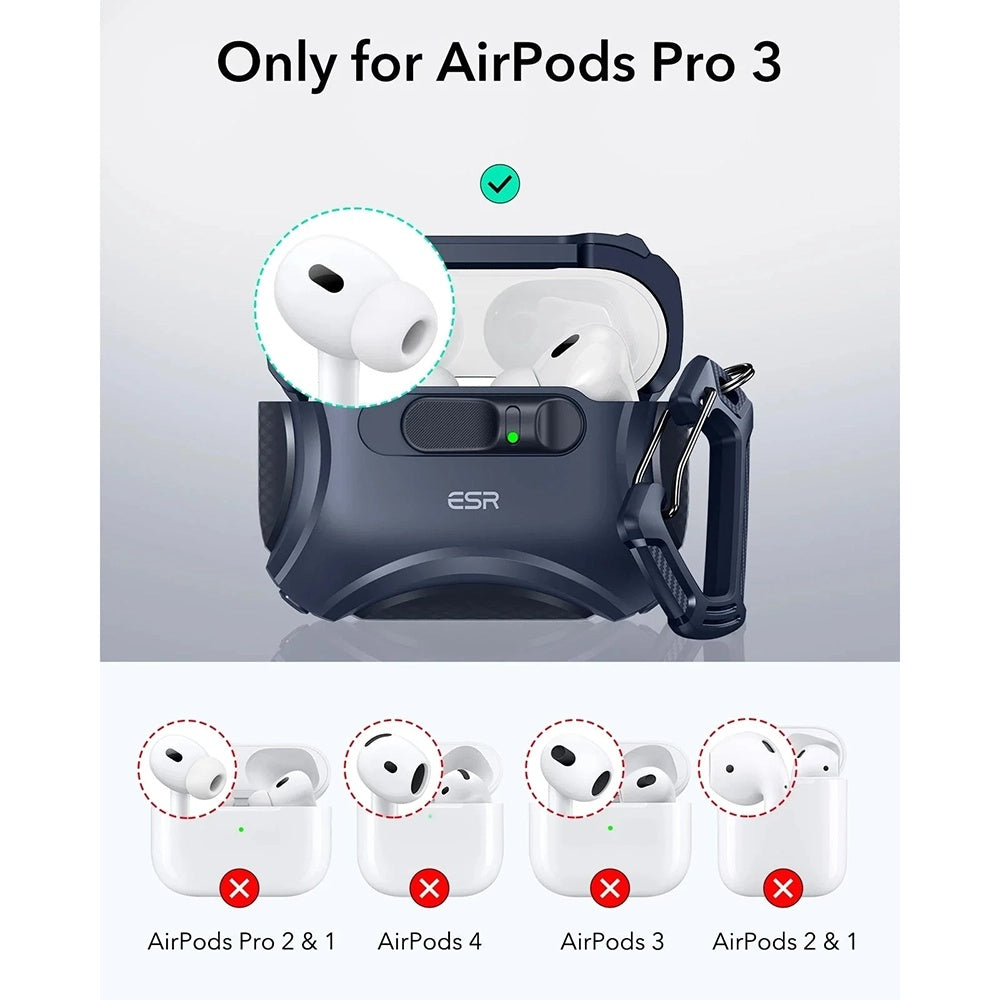 ESR Cyber FlickLock-deksel for Apple AirPods Pro 3, Blå