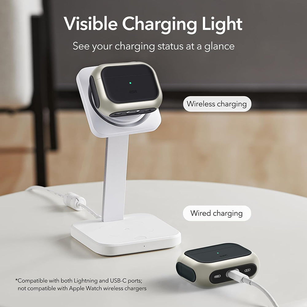 ESR Orbit Hybrid-deksel for Apple AirPods Pro Series, Grå