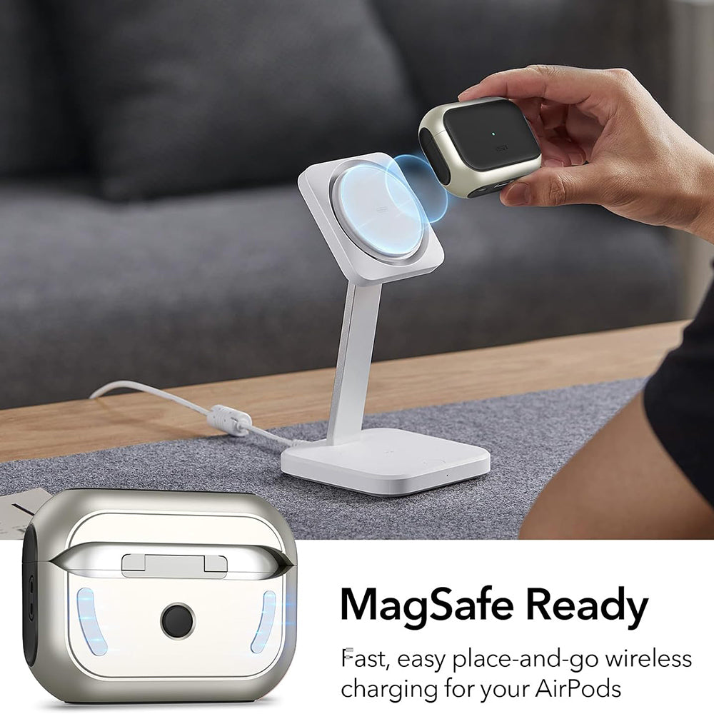 ESR Orbit Hybrid-deksel for Apple AirPods Pro Series, Grå