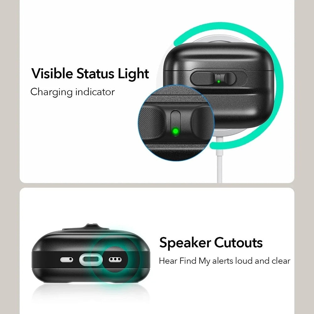 ESR Pulse Magnetic FlickLock-deksel for Apple AirPods Pro 3, Hvit