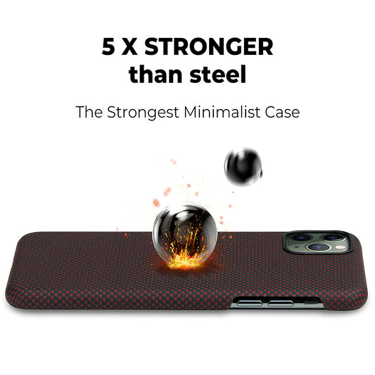 Etui til Apple iPhone 11 Pro Max, Pitaka, MagEZ Car Plain, svart KI1104M