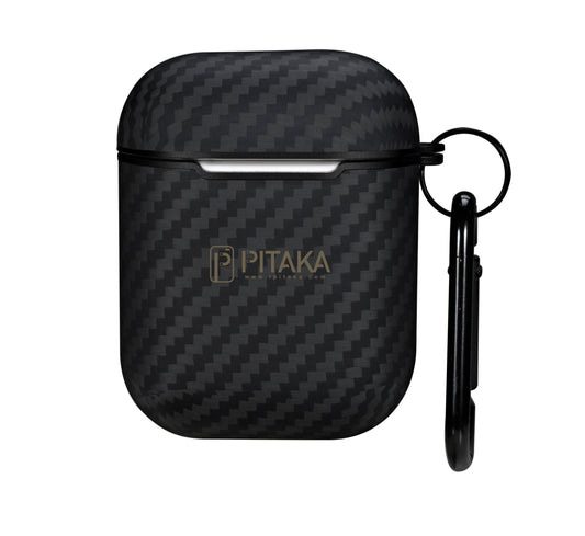Pitaka Air Pal-etui for Apple AirPods Gen 2 / Gen 1, svart APM1001