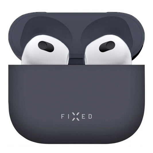 Fixed Silky deksel for Apple AirPods 4, Blå