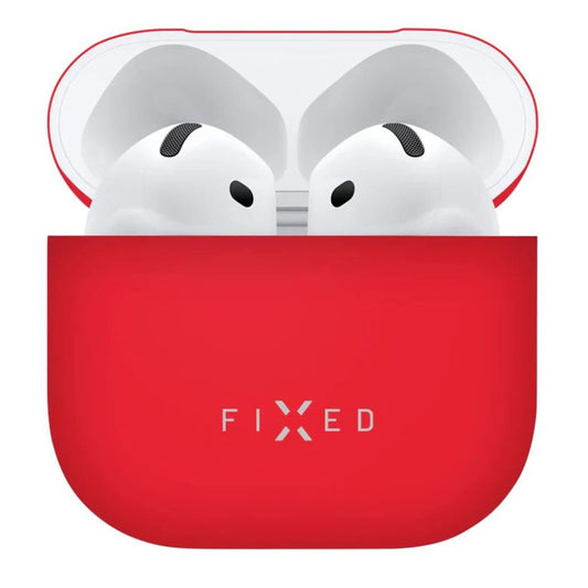 Fixed Silky deksel for Apple AirPods 4, Rød