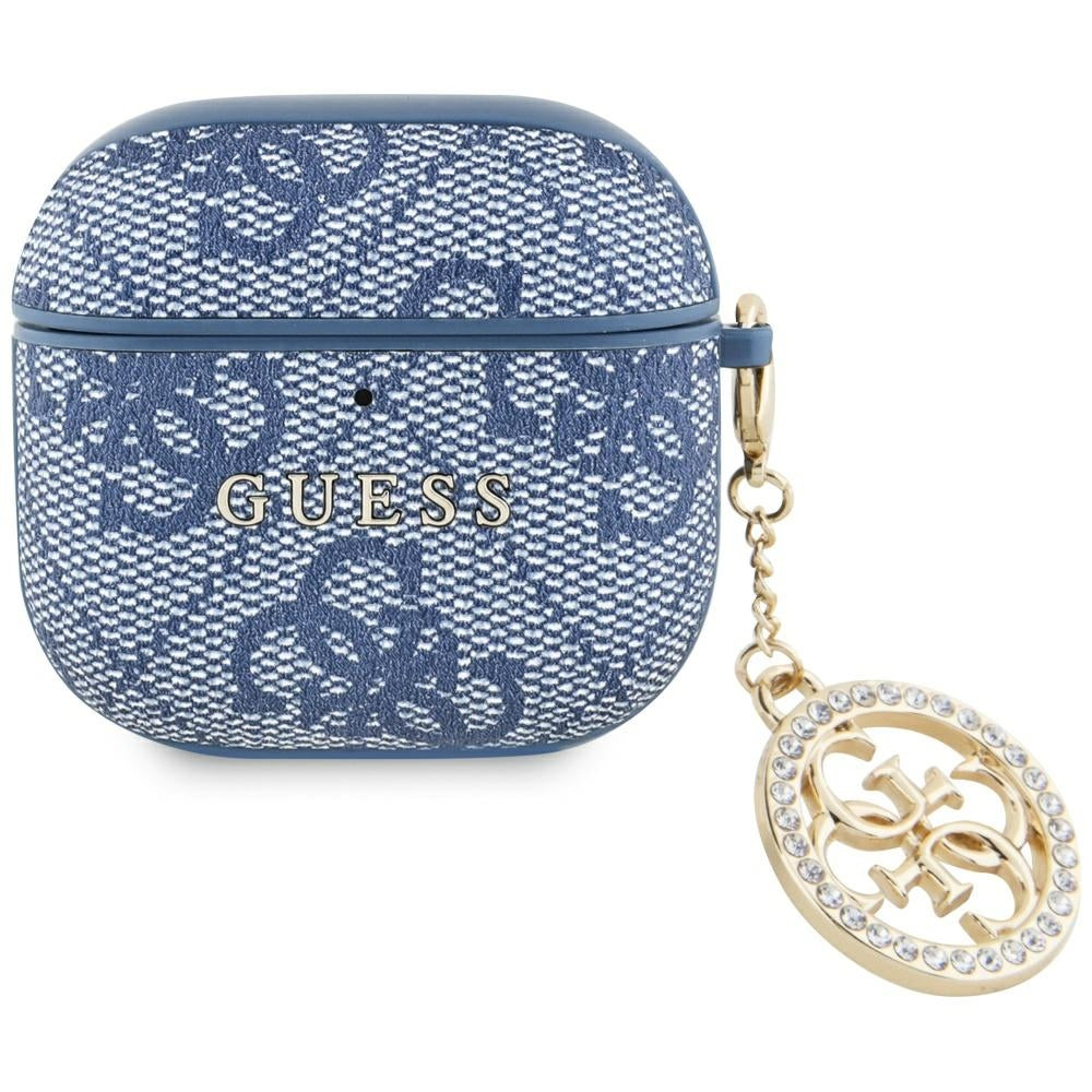 Guess 4G Strass Charm deksel for Apple AirPods 4, Blå