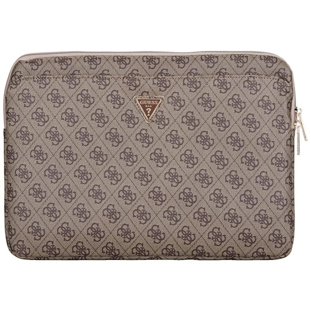 Guess 4G Triangle Logo etui for 14-tommers laptop, Brun