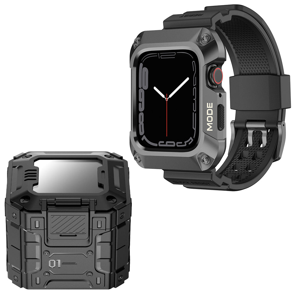 Lito RuggedArmor reim for Apple Watch 44mm Series, Grå