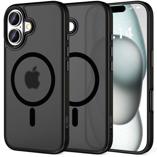 MagSafe-etui for Apple iPhone 16 Plus, Tech-Protect, Magmat, svart