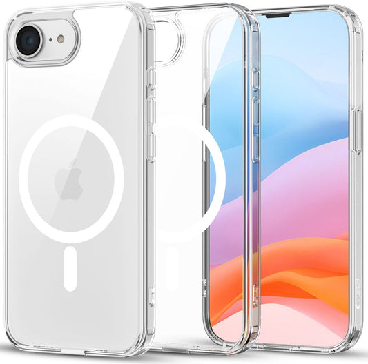 MagSafe-deksel for Apple iPhone 16e, Tech-Protect, Flexair Hybrid, Gjennomsiktig