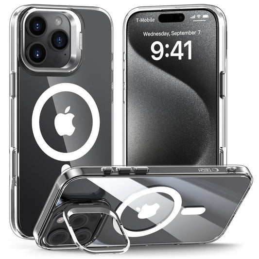 MagSafe-deksel for Apple iPhone 16 Pro Max, Tech-Protect, Magstand, Gjennomsiktig